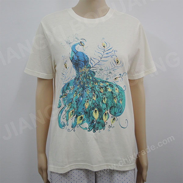 WOMENS FASHION CUSTOM PRINT T-SHIRT 