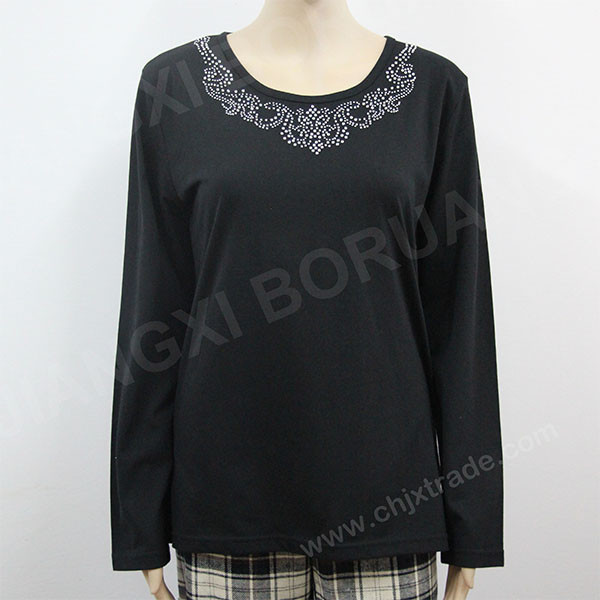 WOMENS WHOLESALE LONG SLEEVE SHIRT WITH PRINT