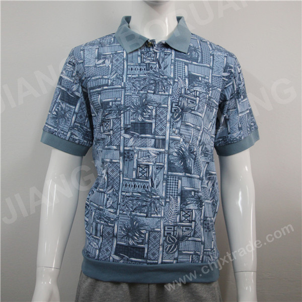 MENS TC JERSEY POLO SHIRT WITH FULL PRINT