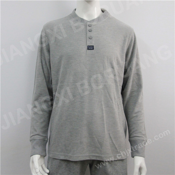 MENS TC BEAD LONG SLEEVE POLO SHIRT