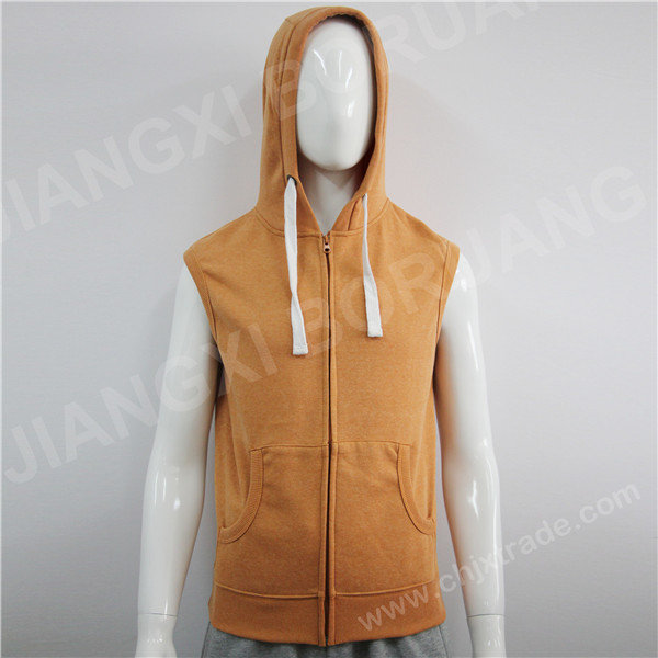 MENS FLEECE SLEEVELESS HOODIES