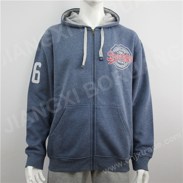 MENS TC 80/20 FLEECE 260G HOODIES WITH PRINT