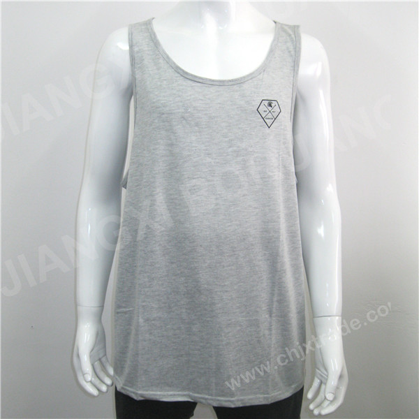 MENS TC 65/35 JERSEY VEST WITH PRINT