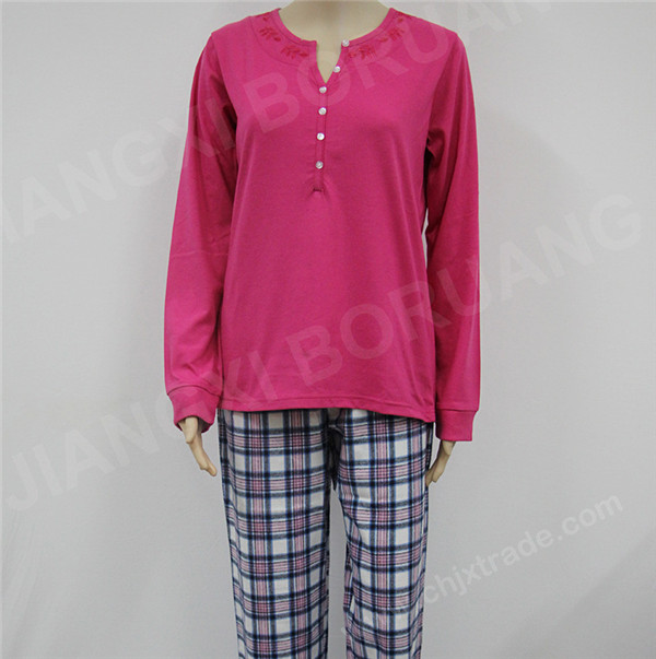 WOMENS 100%COTTON PAJAMA SET