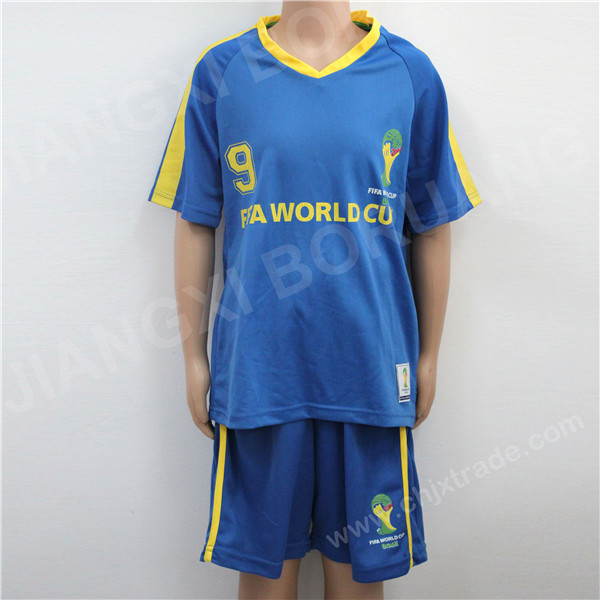 BOYS 100%POLYESTER MOISTURE WICKING SPORTSET WITH PRINT