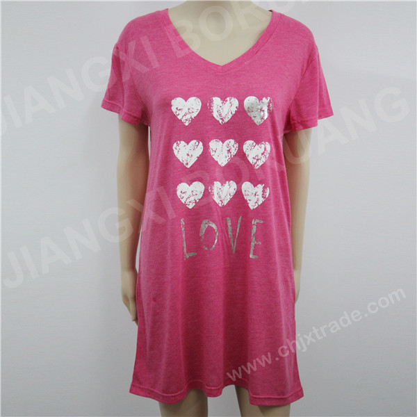 WOMENS TC JERSEY NIGHTDRESS WITH PRINT