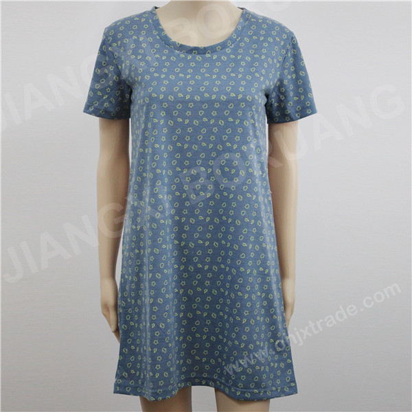 WOMENS TC JERSEY NIGHTDRESS WITH PRINT