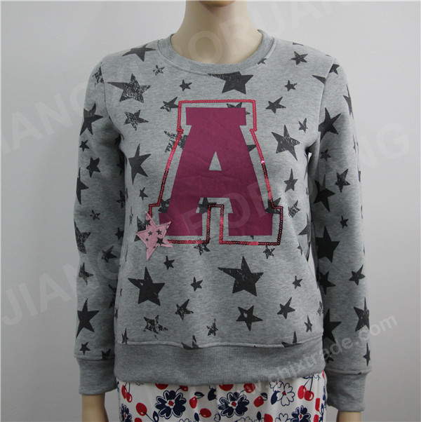 WOMENS TC FLEECE SWEATER WITH FULL PRINT