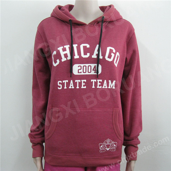 WOMENS FLEECE PRINT COTTON HOODIES